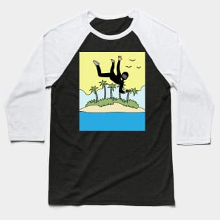 Parachuting Skydiving Free Fall Baseball T-Shirt